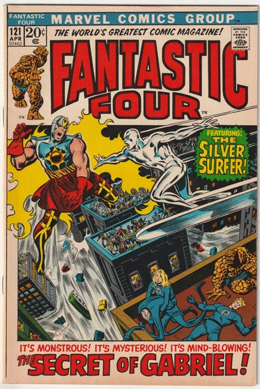Fantastic Four #121 (1972) - Silver Surfer, Death of Air-Walker replica