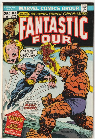 Fantastic Four #147 (1974) - Sub-Mariner (Prince Namor) Appearance
