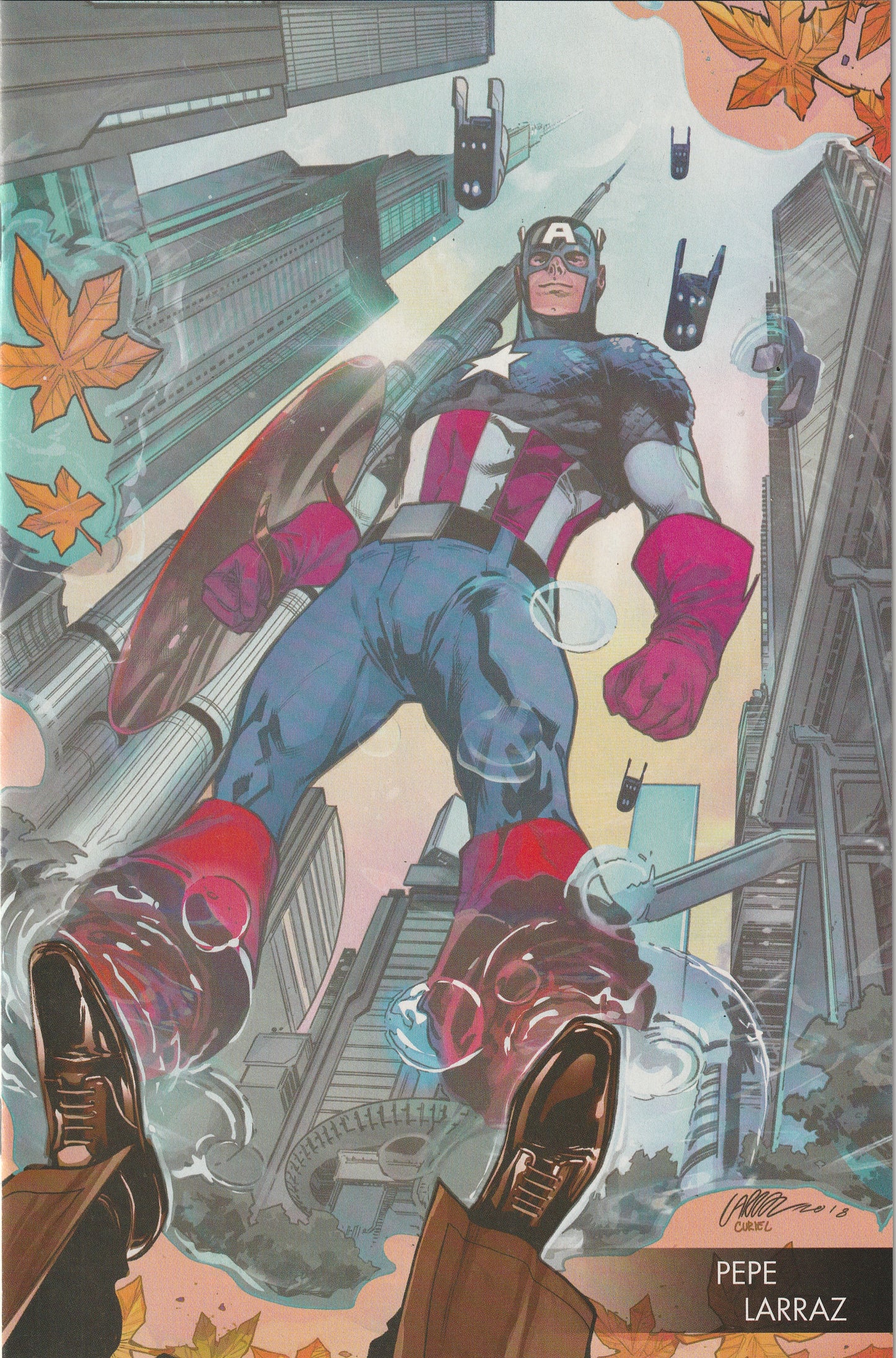 Captain America #702 (2018) - Pepe Larraz Young Guns Variant Cover