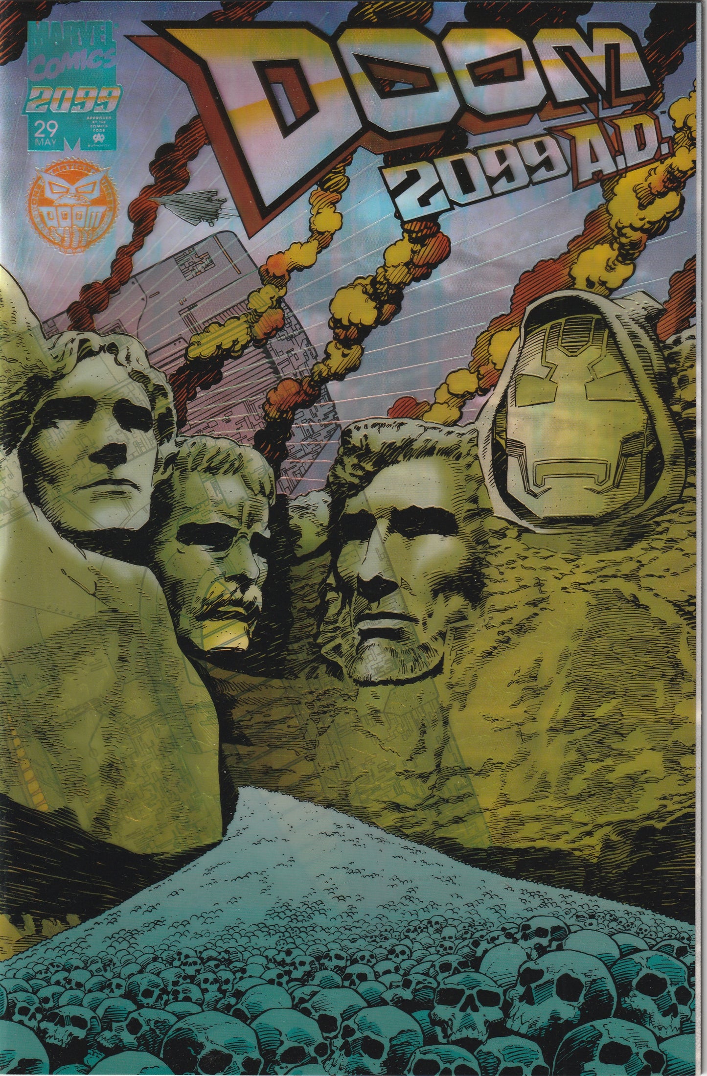 Doom 2099 #29 (1995) - Acetate Clear Chromium Cover