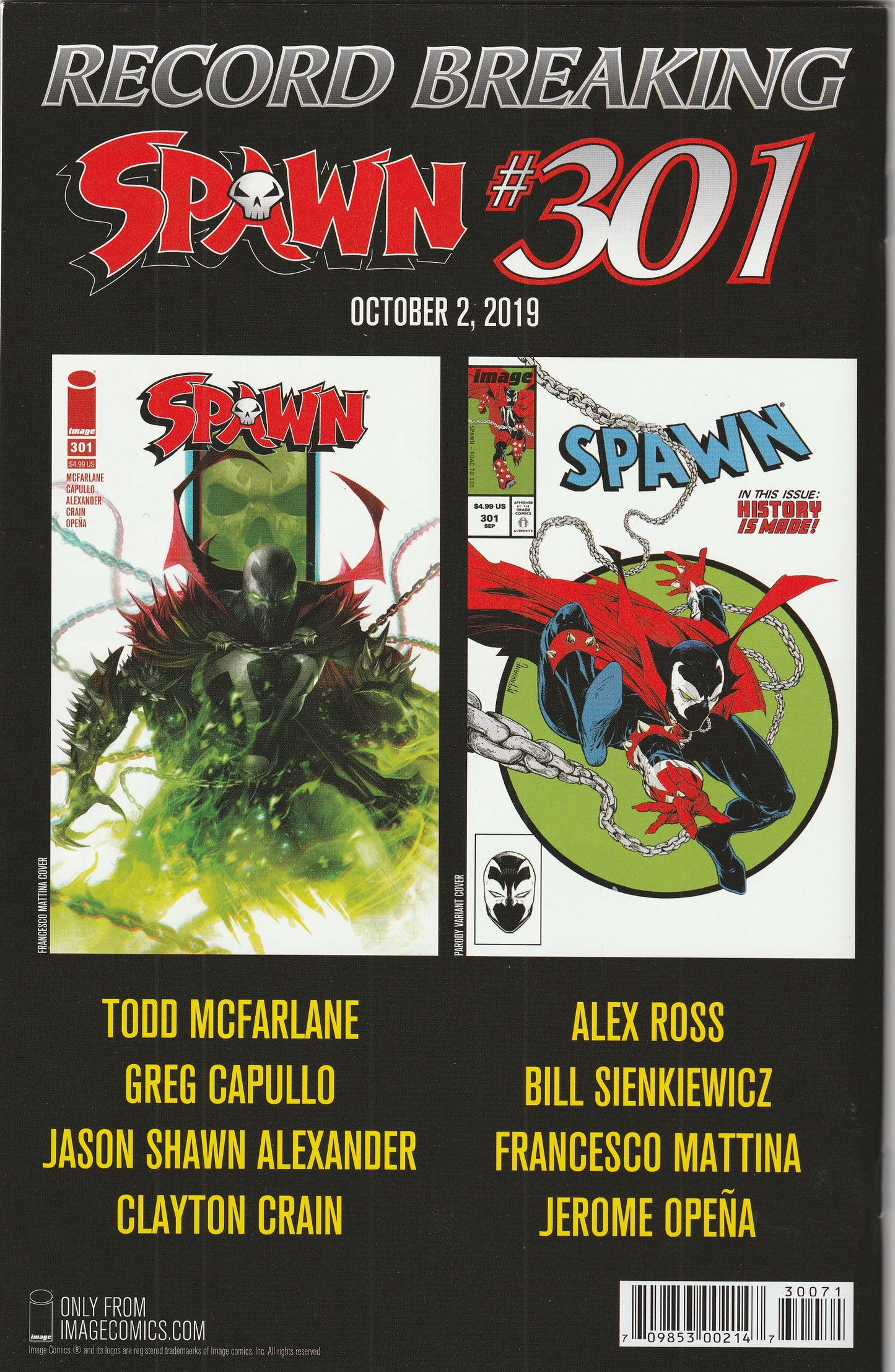 Spawn #300 (2019) - J. Scott Campbell cover