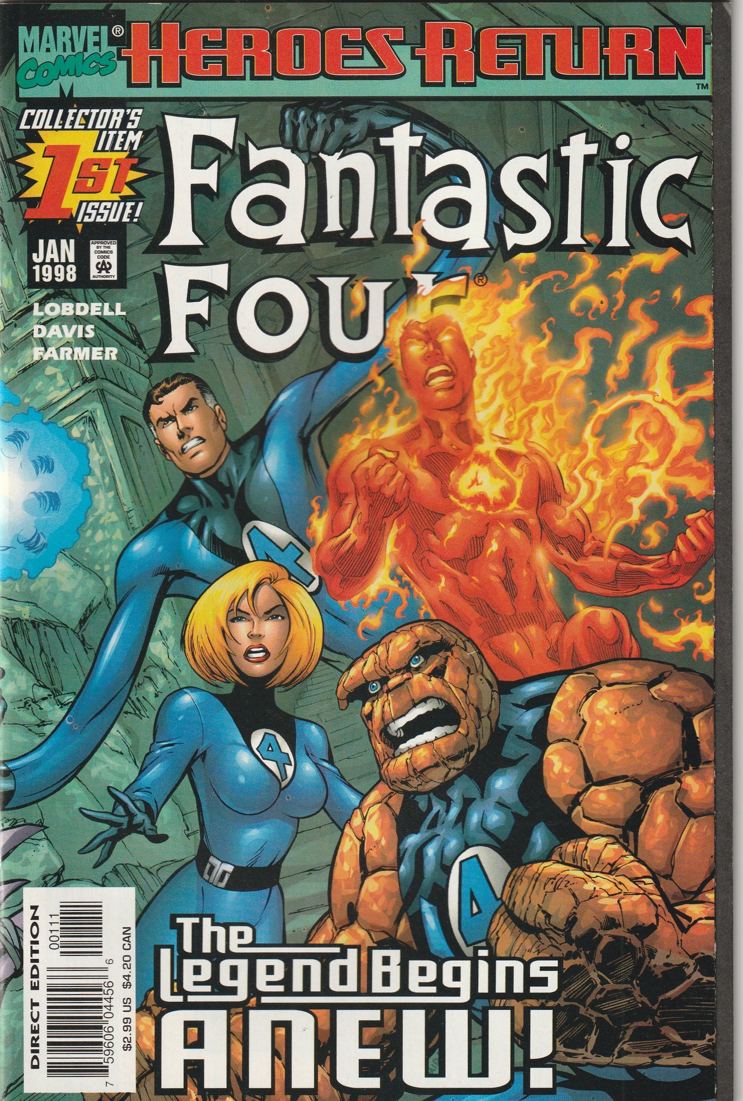 Fantastic Four #1 (1998) - Heroes Return Cover A