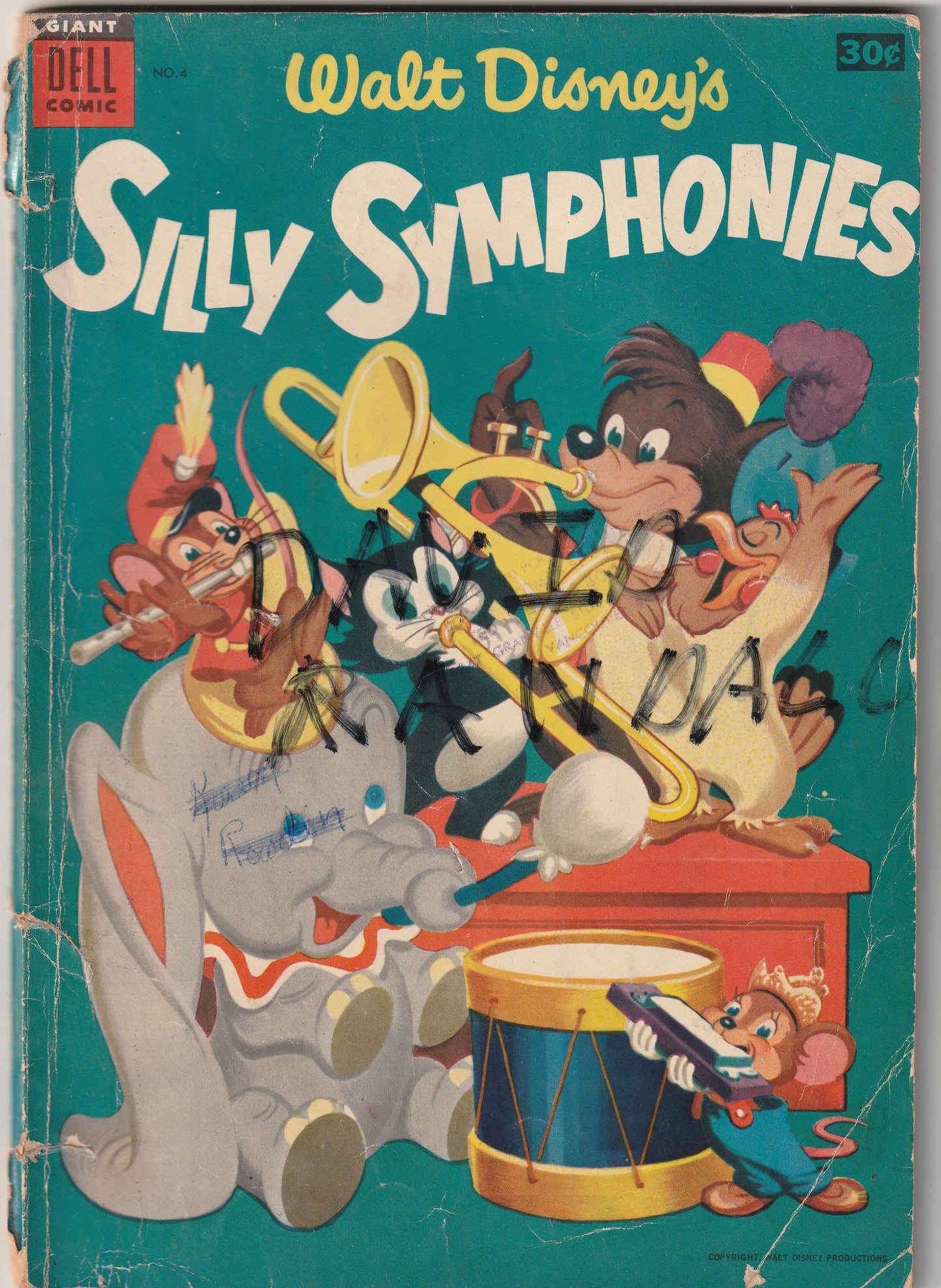 Walt Disney's Silly Symphonies #4 (1954) - 30 cent Price Variant!