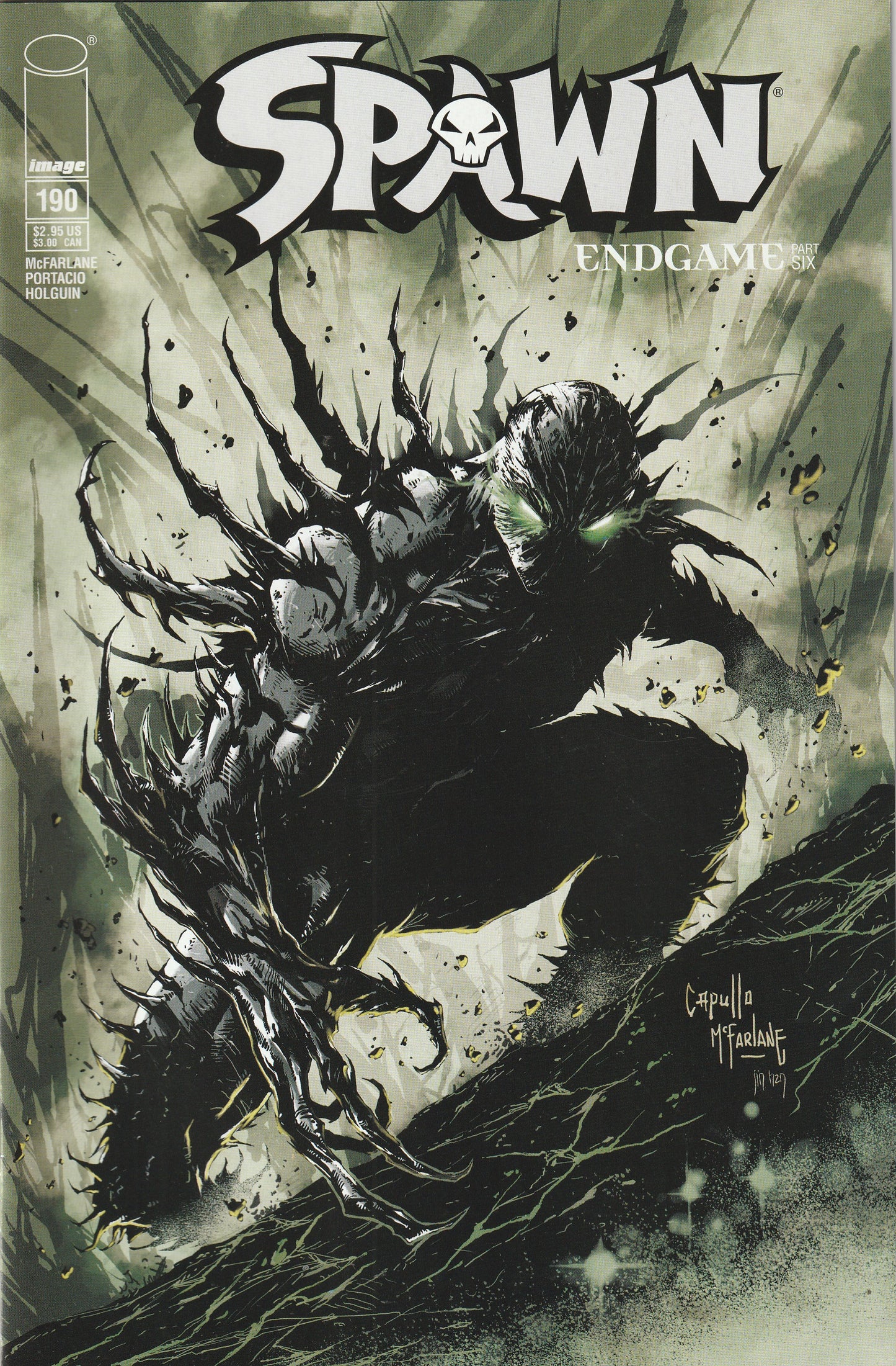 Spawn #190 (2009) - Capullo & McFarlane cover art