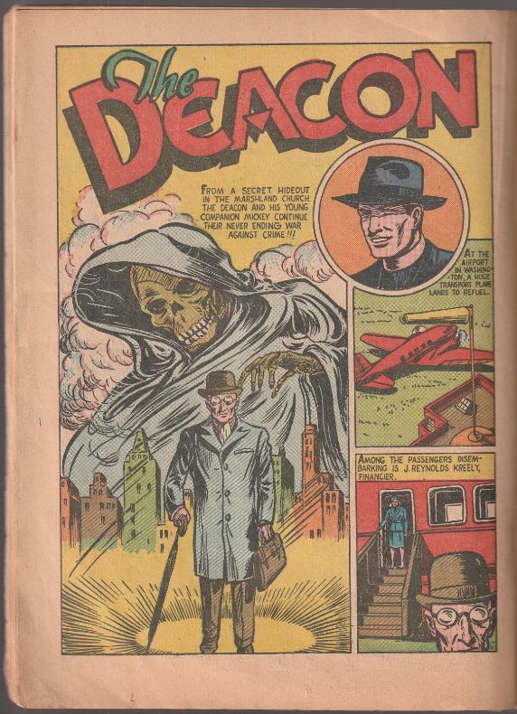 Cat-Man Comics #8 (1941) - Classic Hitler, Stalin & Mussolini cover