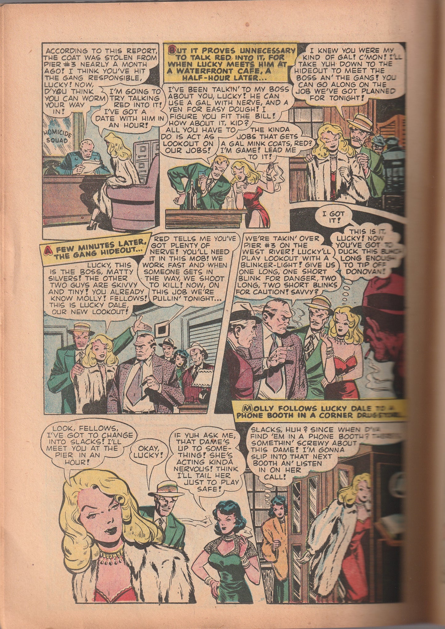 The Saint Comics #6 (1949) - Miss Fury appearance by Tarpe Mills