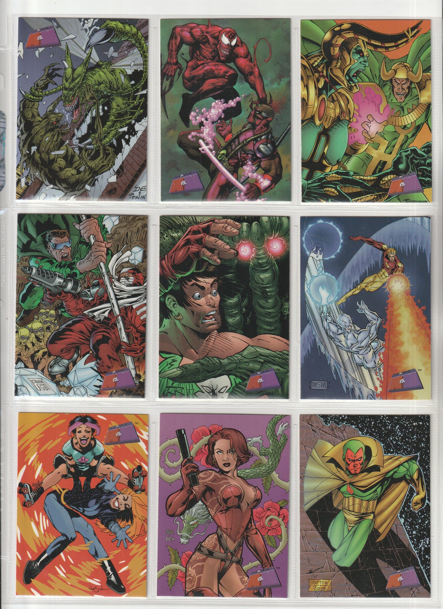 1997 Fleer/Skybox - Marvel vs Wildstorm - Complete base set
