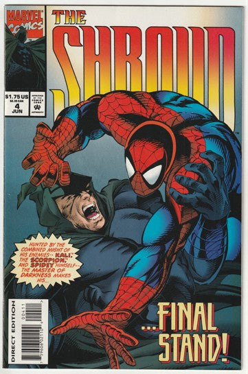 The Shroud (1994) - 4 issue mini series, Starring Spider-Man