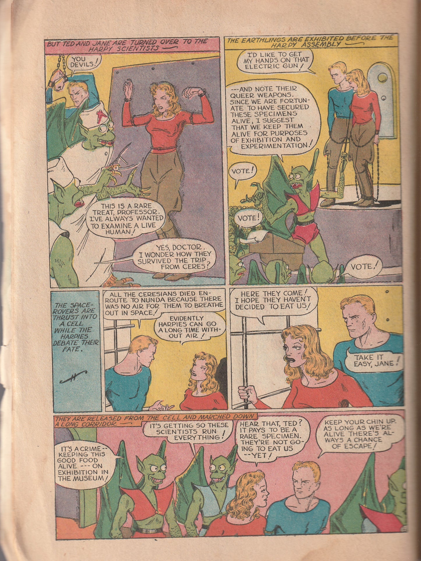 Exciting Comics #5 (1940) - Max Plaisted sci-fi cover