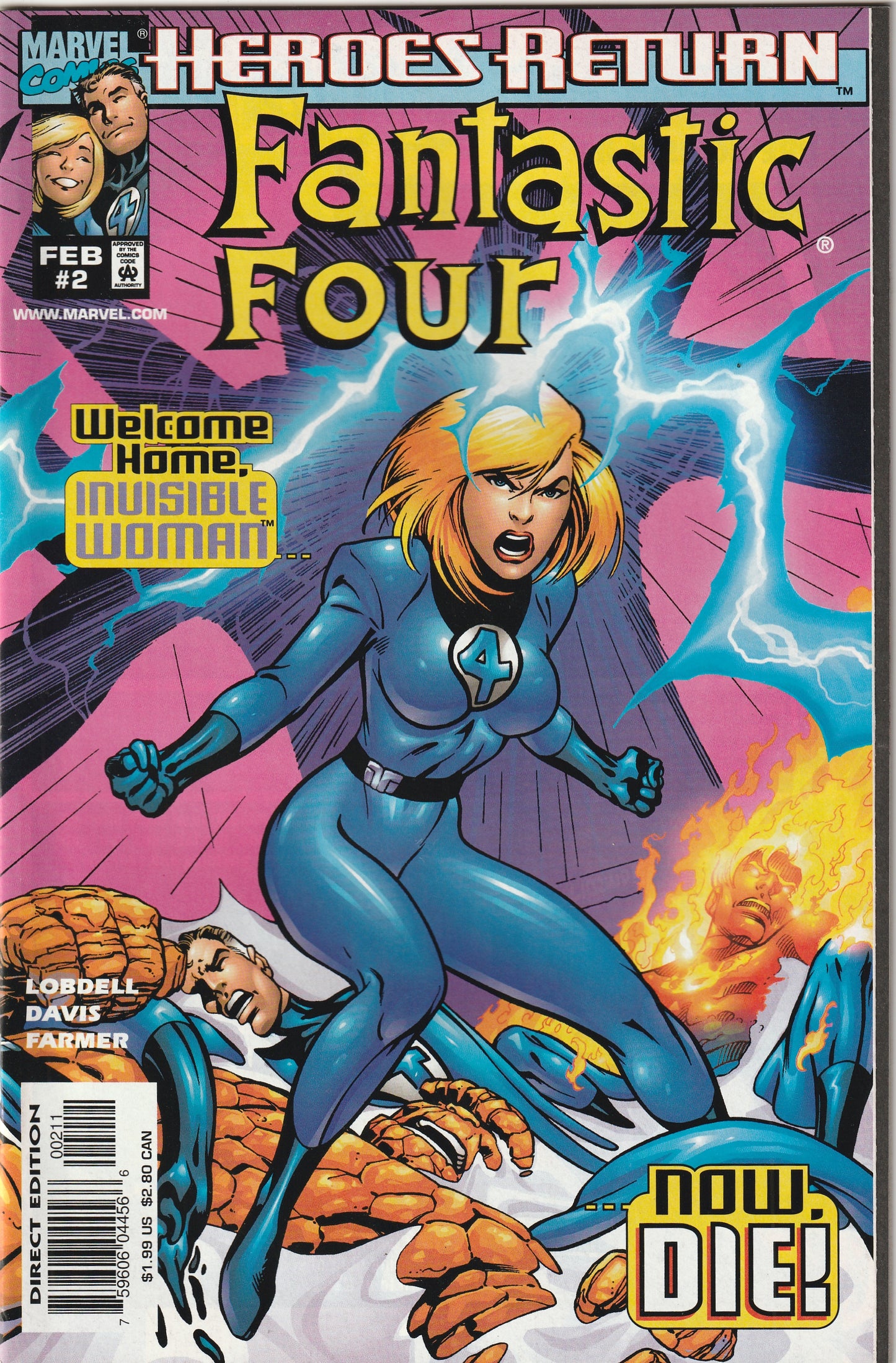 Fantastic Four #2 (1998) - Heroes Return Cover A