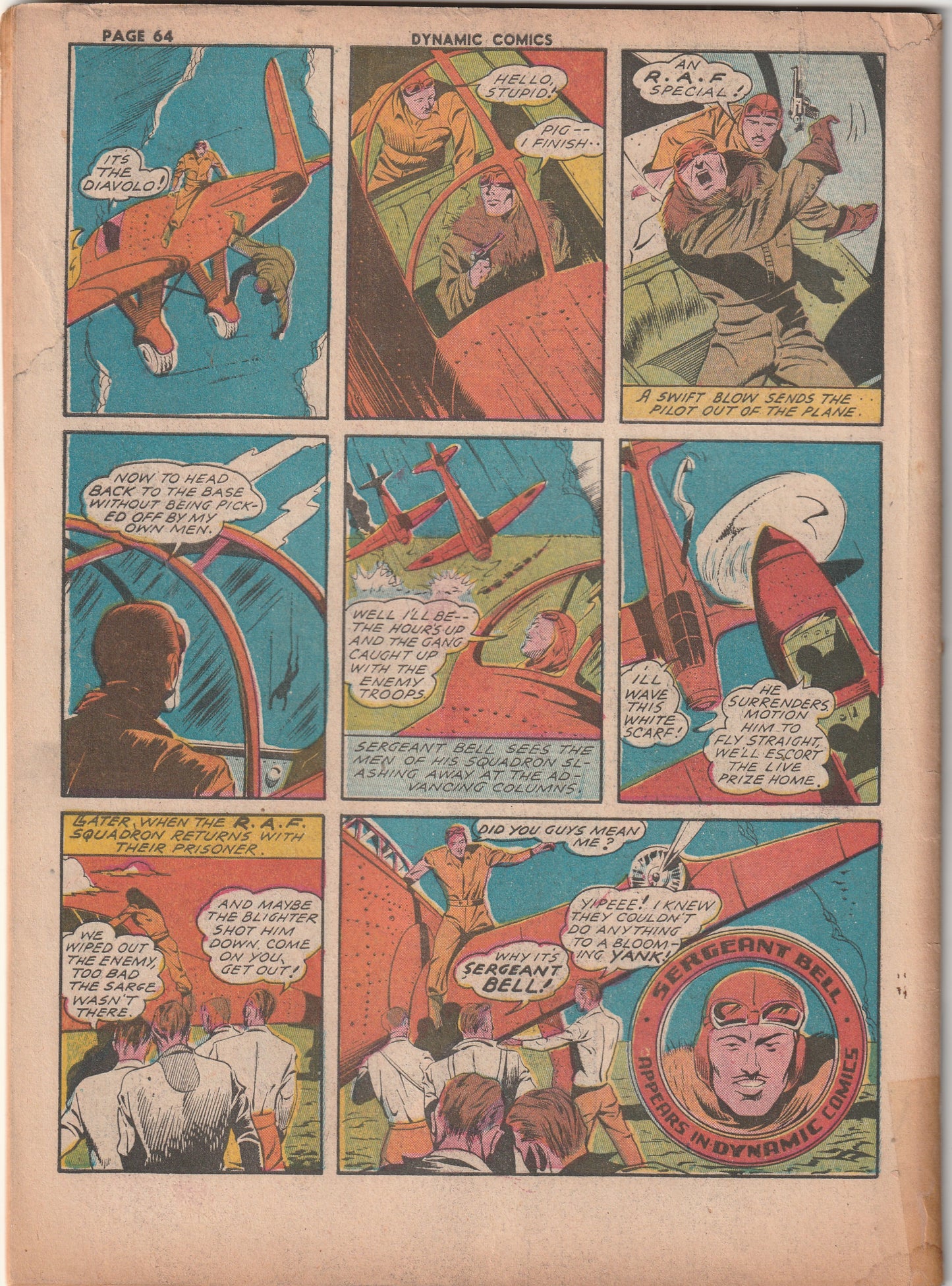 Dynamic Comics #1 (1941) - *Coverless* - Origin Major Victory by Charles Sultan