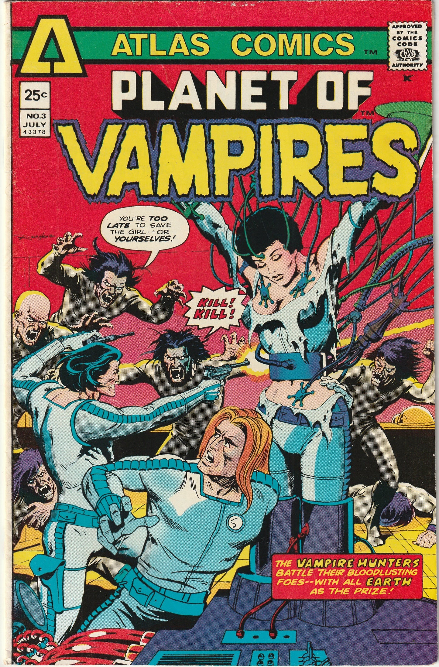 Planet of Vampires (1975) - 3 issue mini series - 1st Pat Broderick work