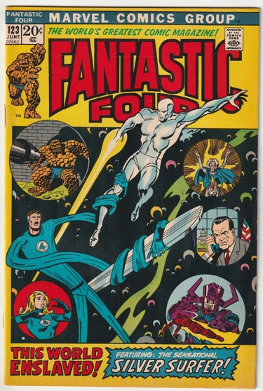Fantastic Four #123 (1972) - Silver Surfer Appearance, President Nixon Appearance