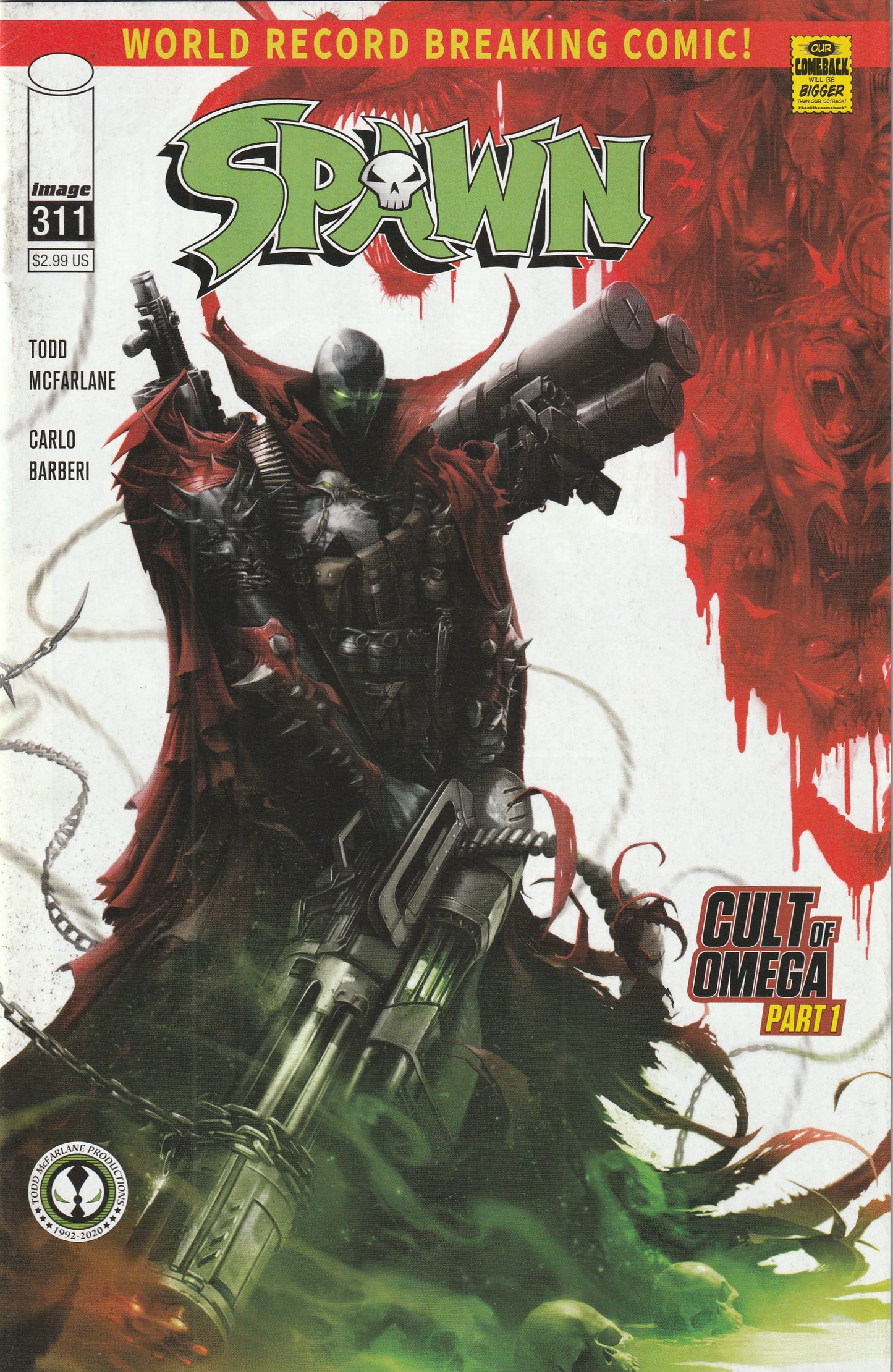 Spawn #311 (2020) - Cover A by Francesco Mattina