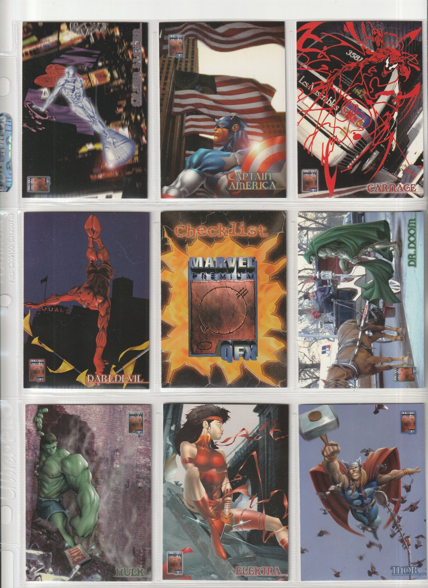 1997 Fleer/Skybox - Marvel Premium QFX - Complete base set