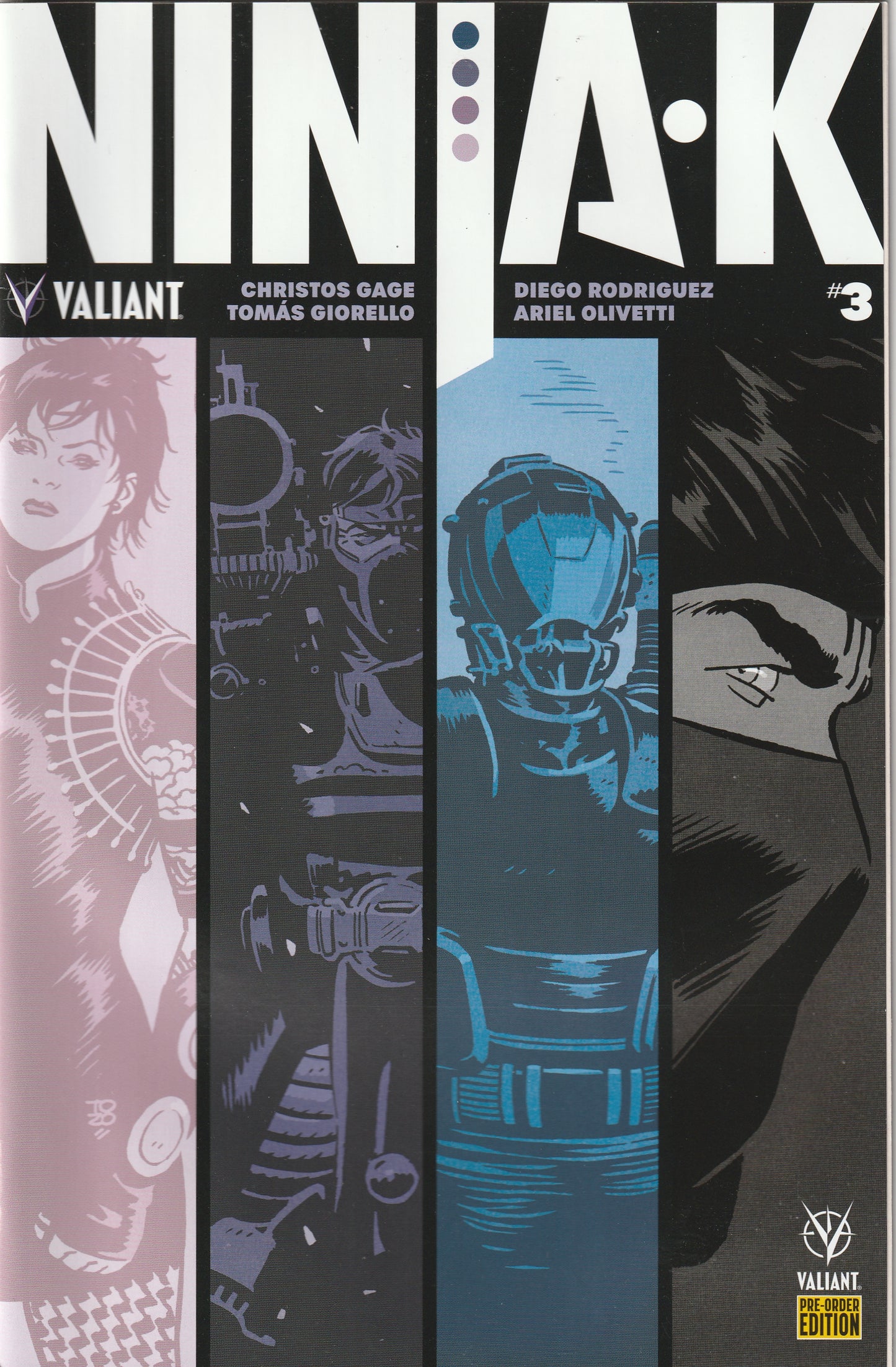 Ninja-K #3 (2017) - Tonci Zonjic Pre-Order Edition Variant Cover