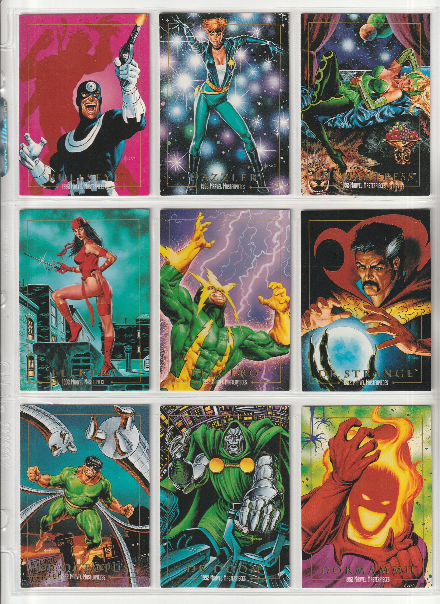 1992 Skybox Marvel Masterpieces - Complete base set