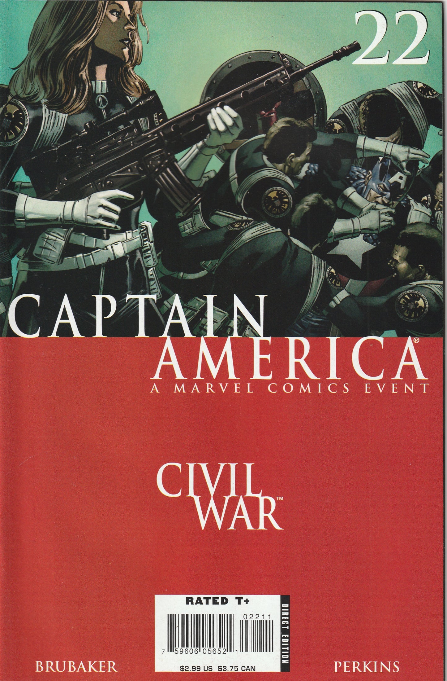 Captain America #22 (2006) - Civil War tie-in