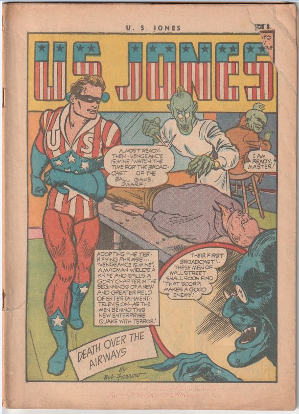U.S. Jones #2 (1942) - Classic Nazi cover