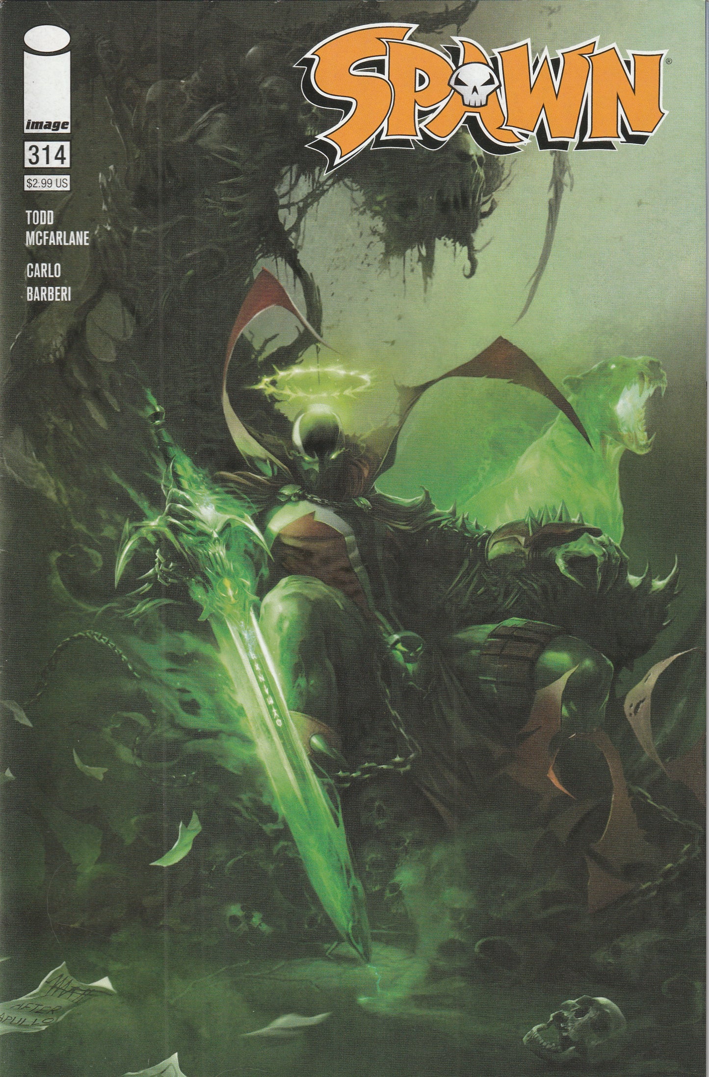 Spawn #314 (2021) - Cover A by Francesco Mattina