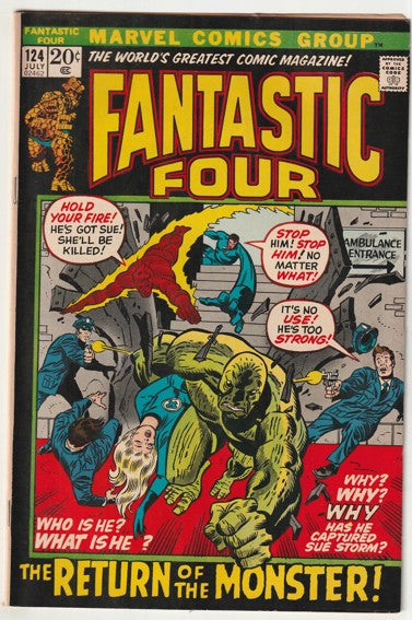 Fantastic Four #124 (1972) - Monster from the Lost Lagoon Appearance