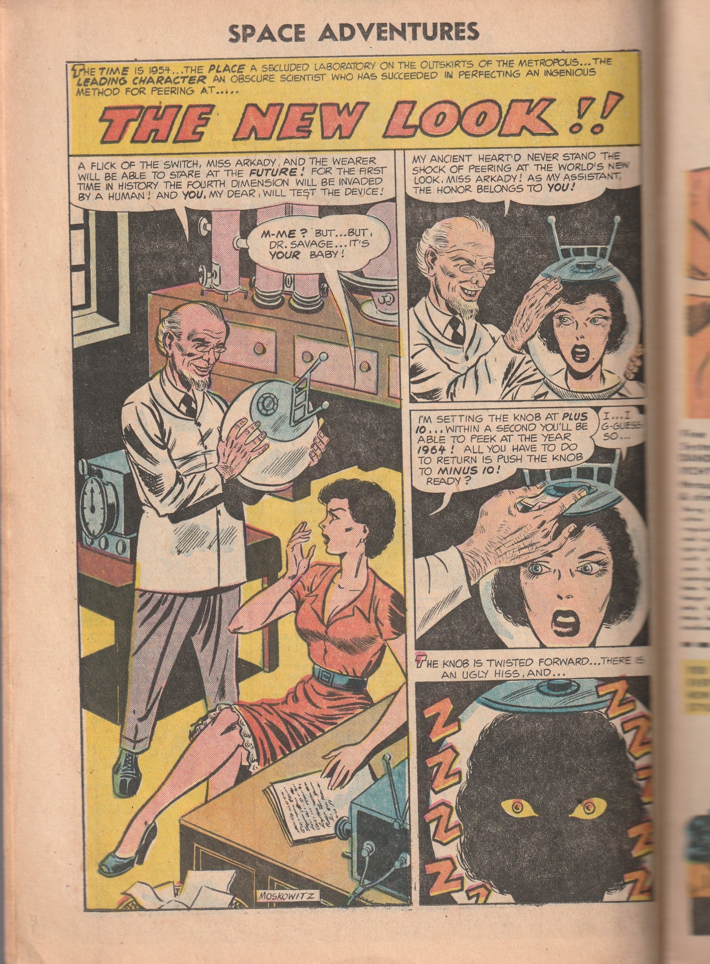 Space Adventures #14 (1955) - Blue Beetle cover/story