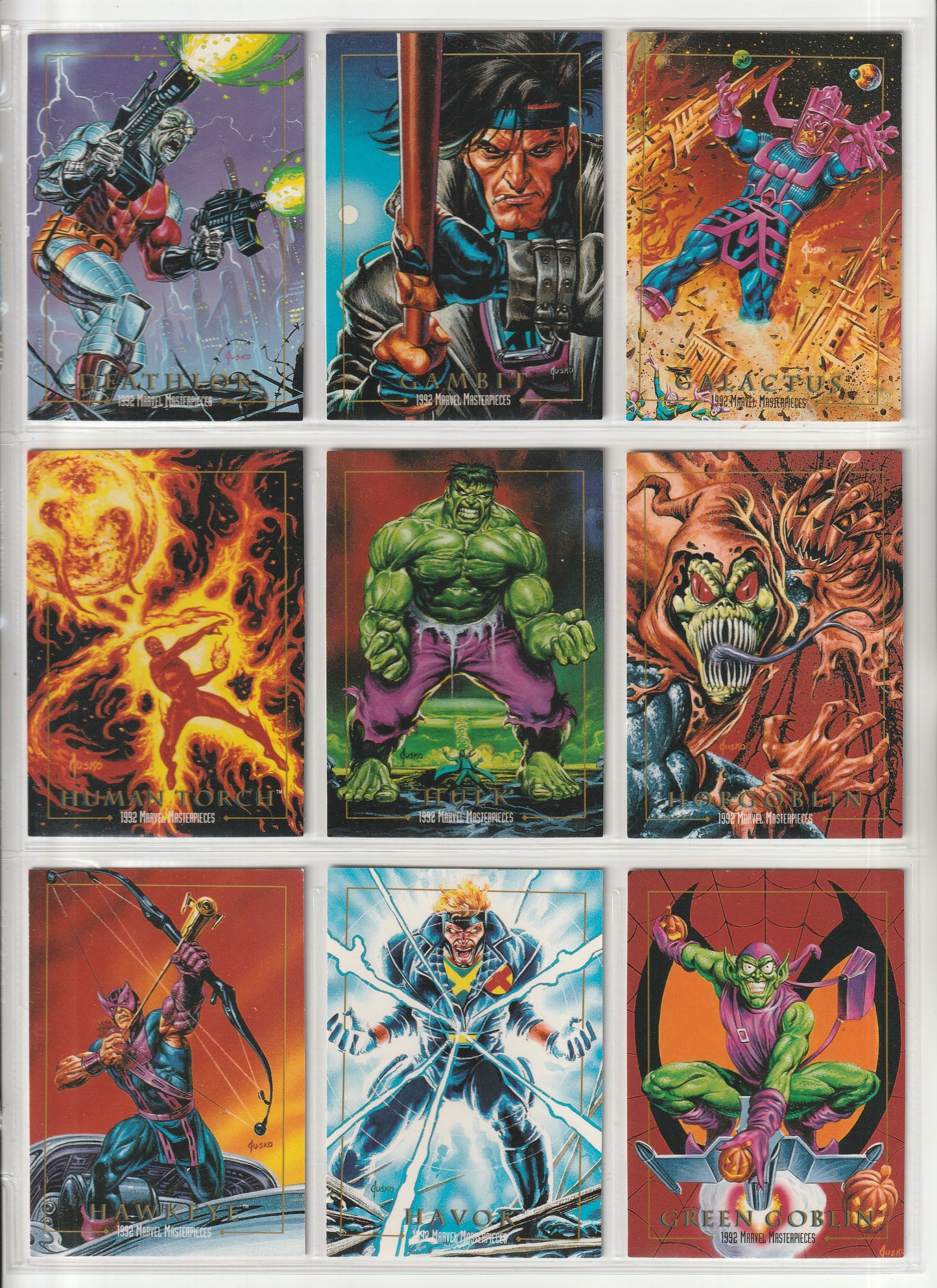 1992 Skybox Marvel Masterpieces - Complete base set