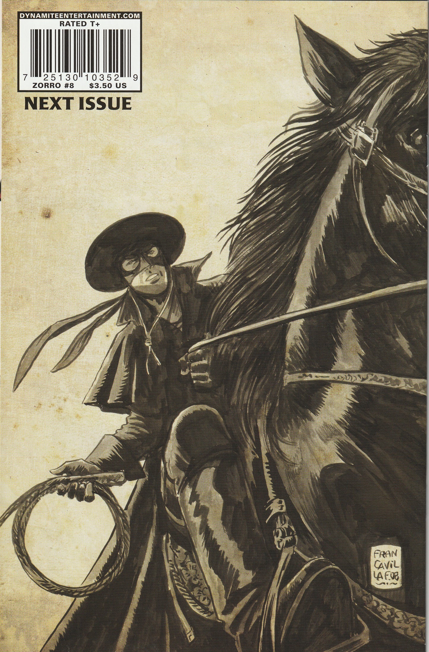Zorro #8 (2008) - Cover A Matt Wagner