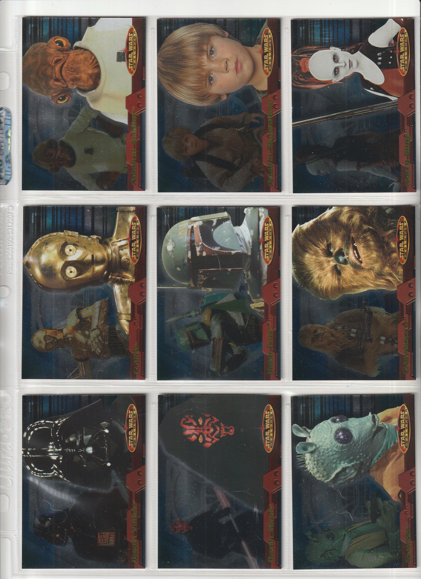 2001 Topps - Star Wars Evolution - Complete base set