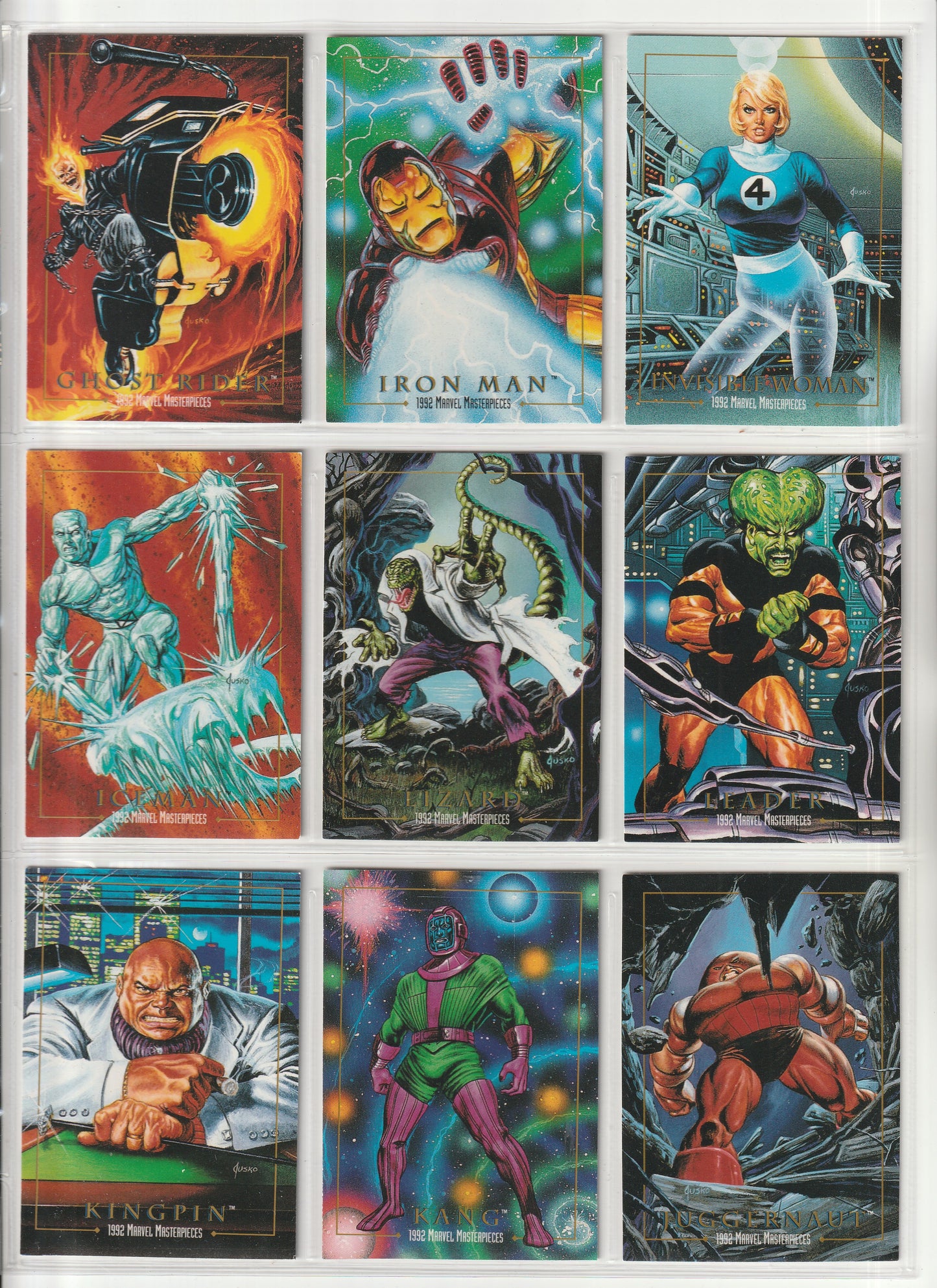 1992 Skybox Marvel Masterpieces - Complete base set