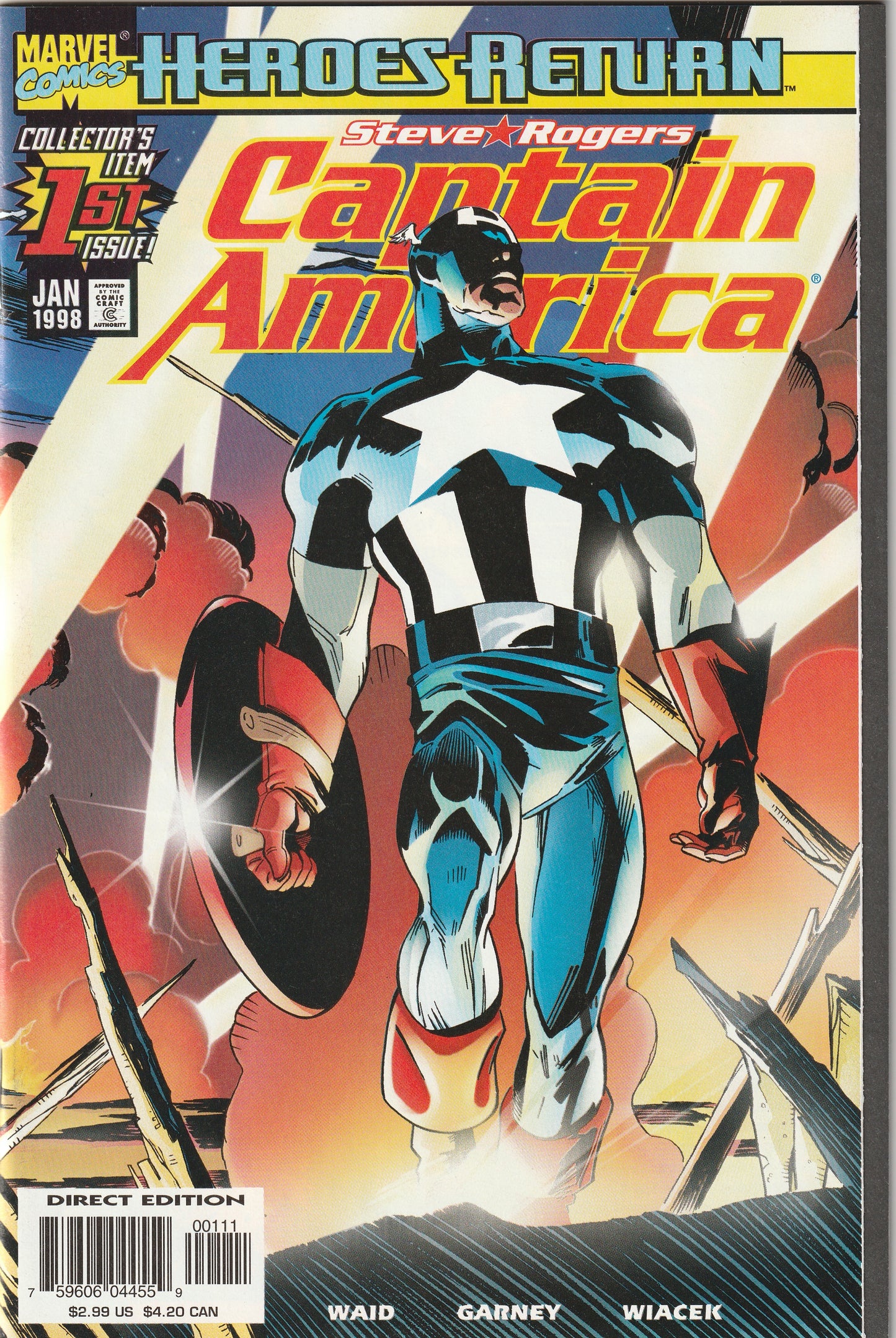 Captain America #1 (1998) - Heroes Return Cover A
