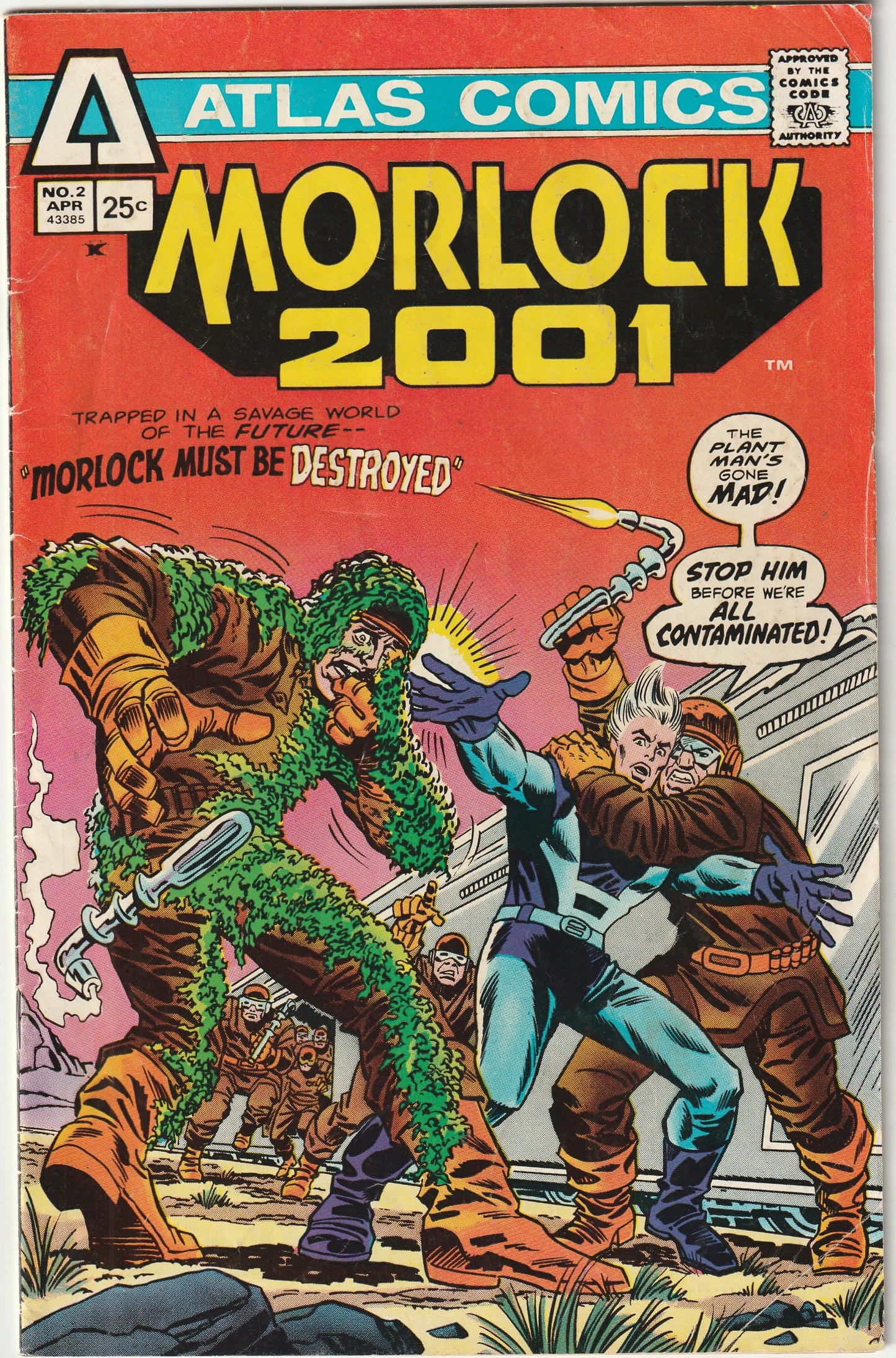 Morlock 2001 (1975) - 3 issue mini series - Origin of The Midnight Men and Mystery Men, Art by Ditko and Wrightson