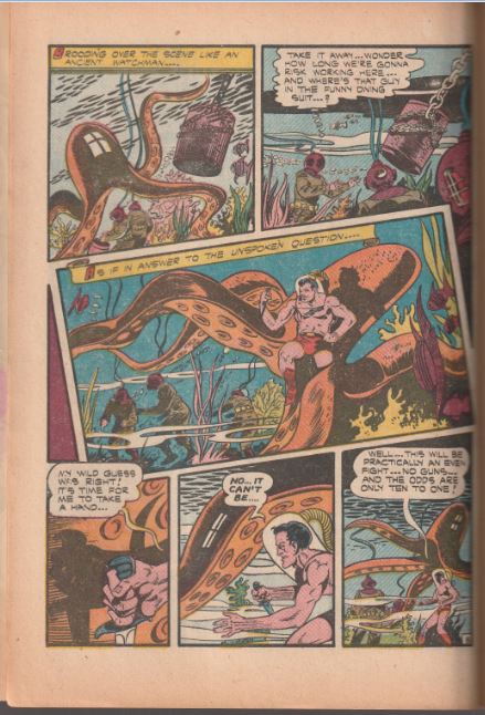 Captain Flight #11 (1947) - Classic sci-fi robot L.B. Cole cover