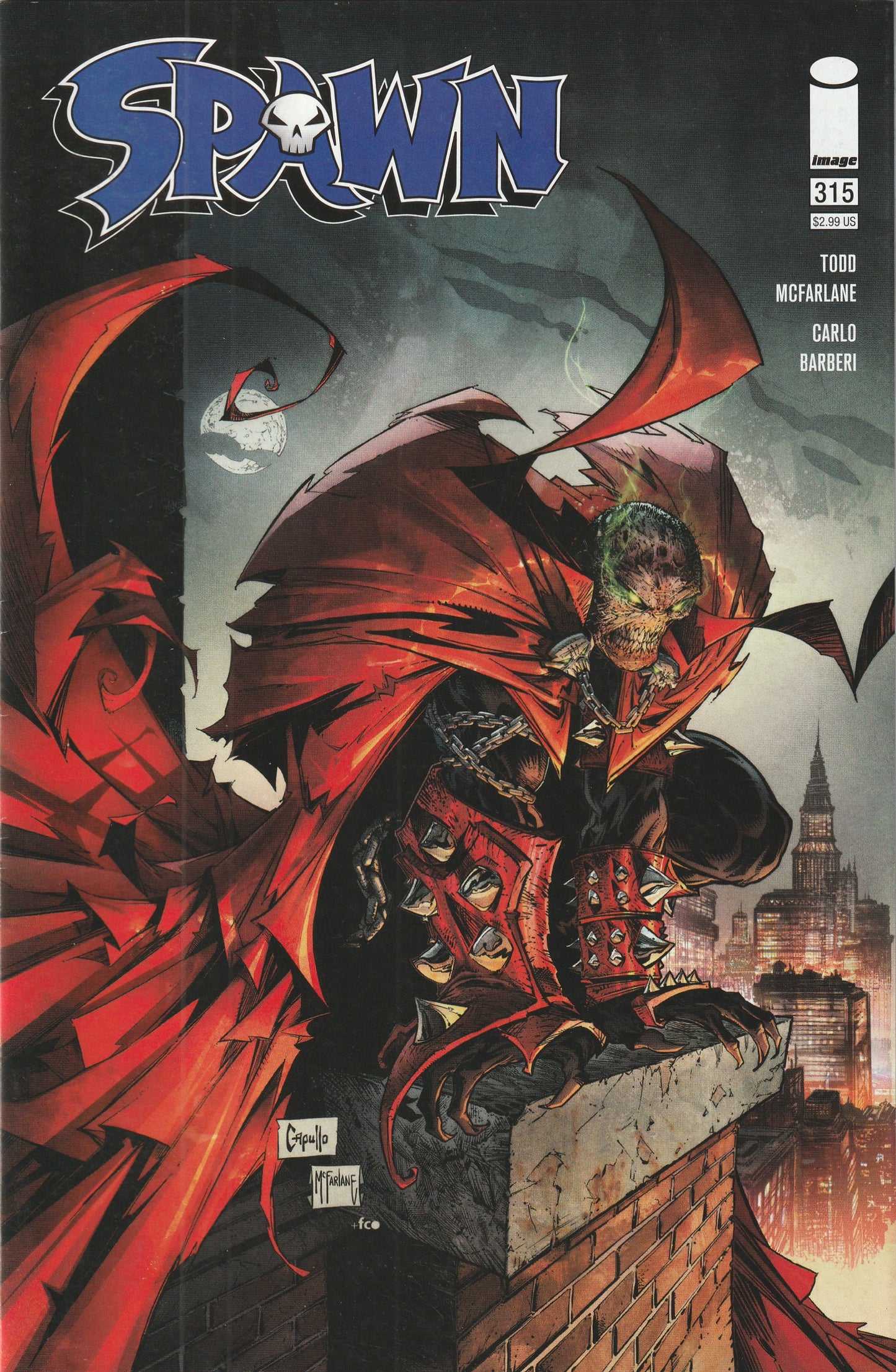 Spawn #315 (2021) - Cover B by Greg Capullo & Todd McFarlane Variant Cover
