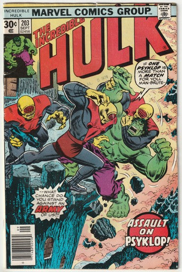 Incredible Hulk #203 (1976) - Psyklop Appearance