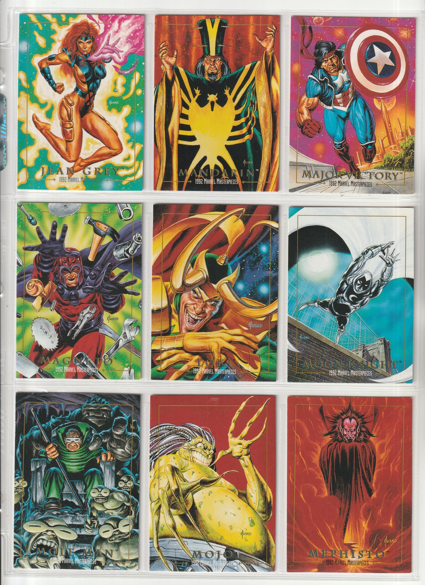 1992 Skybox Marvel Masterpieces - Complete base set