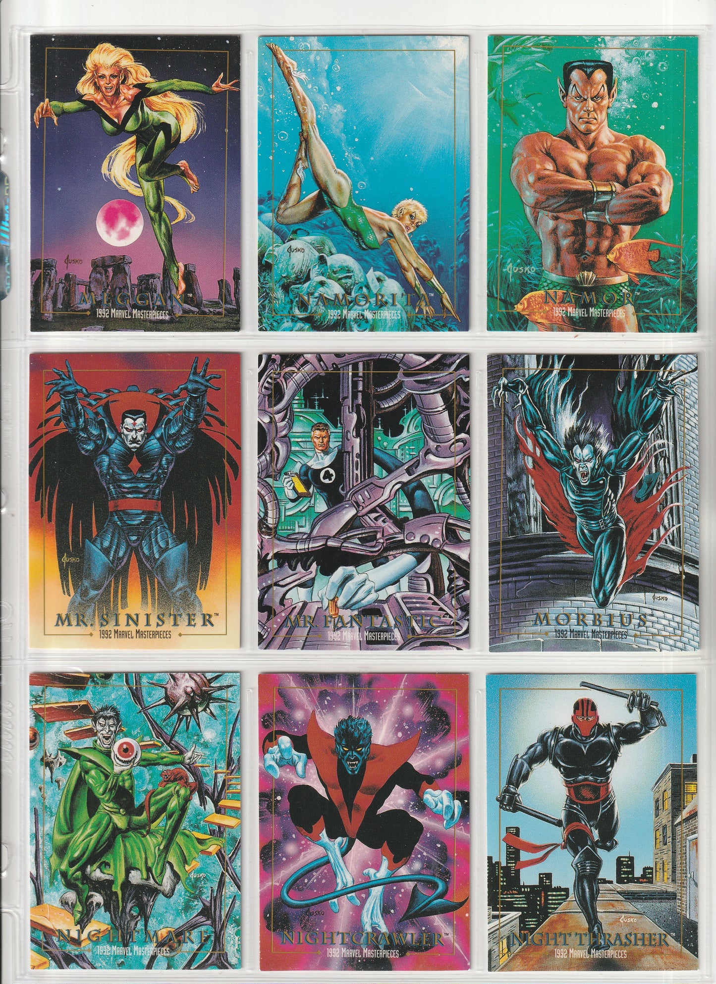 1992 Skybox Marvel Masterpieces - Complete base set