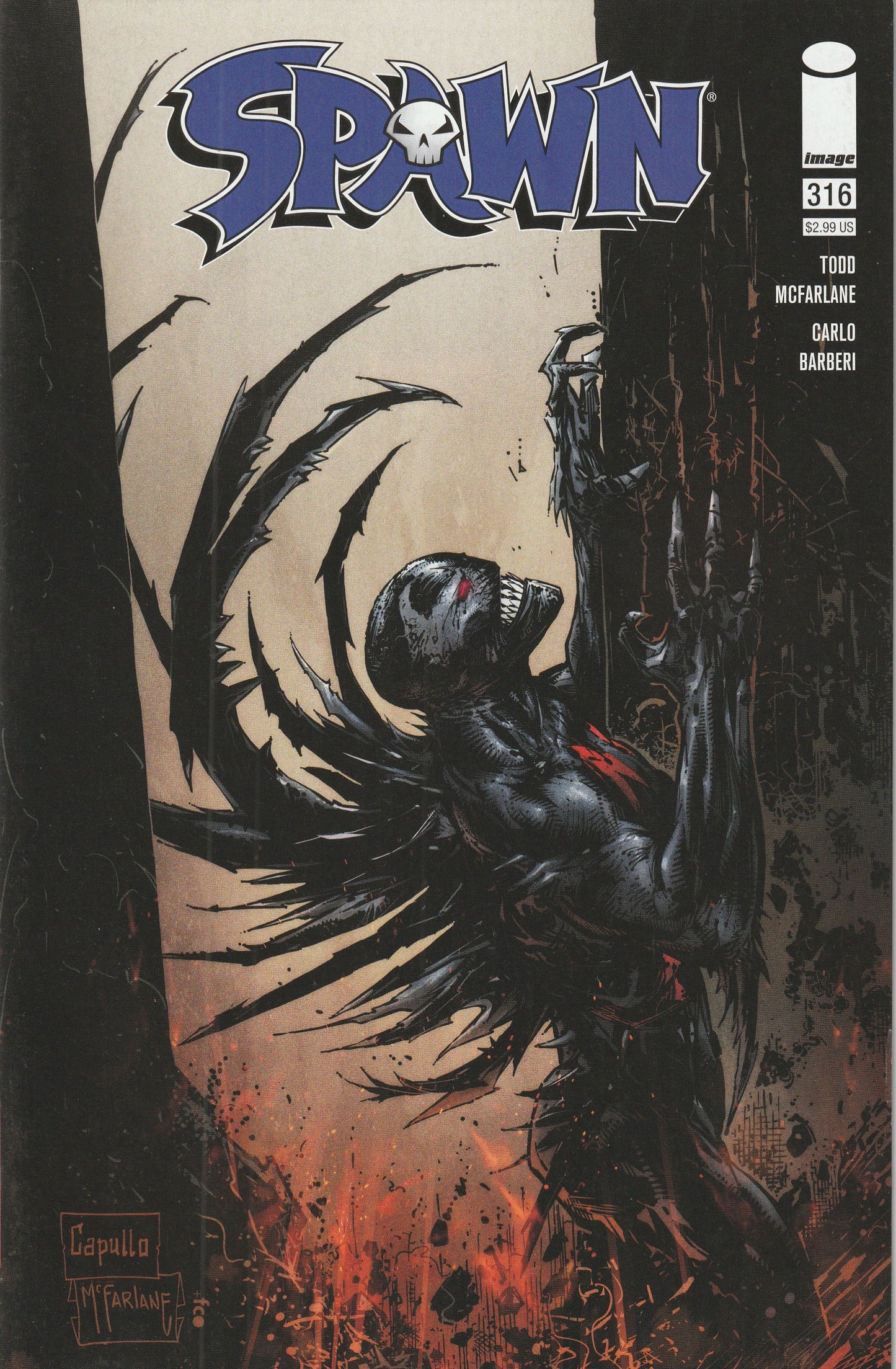 Spawn #316 (2021) - Cover B by Greg Capullo & Todd McFarlane Variant Cover