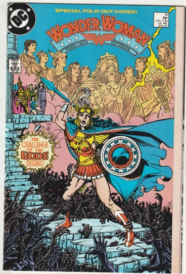 Wonder Woman #10 (1987) - George Perez fold-out, wrap-around cover