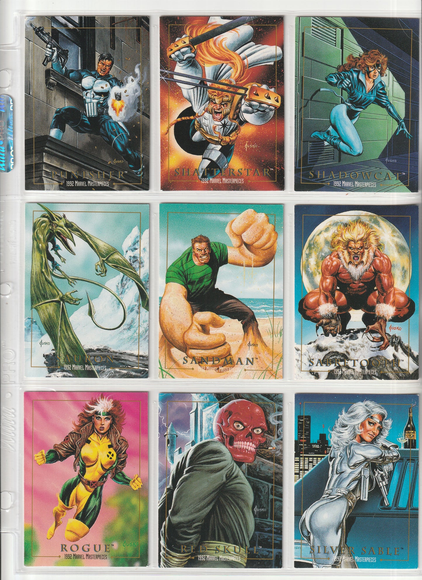 1992 Skybox Marvel Masterpieces - Complete base set