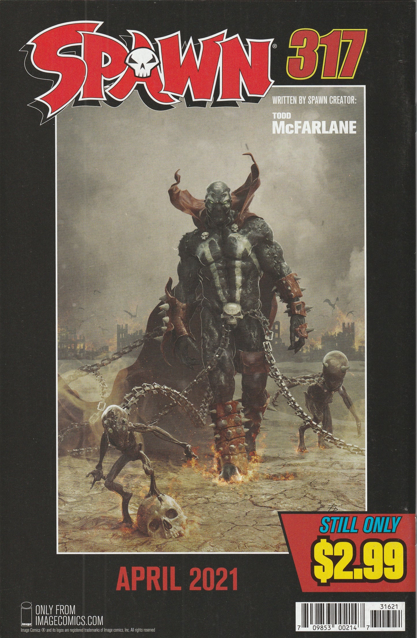 Spawn #316 (2021) - Cover B by Greg Capullo & Todd McFarlane Variant Cover