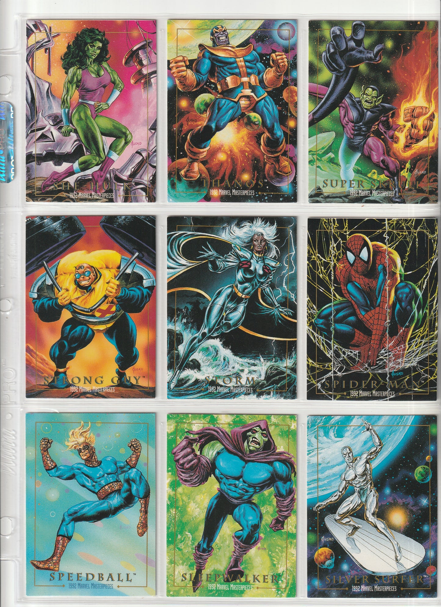 1992 Skybox Marvel Masterpieces - Complete base set