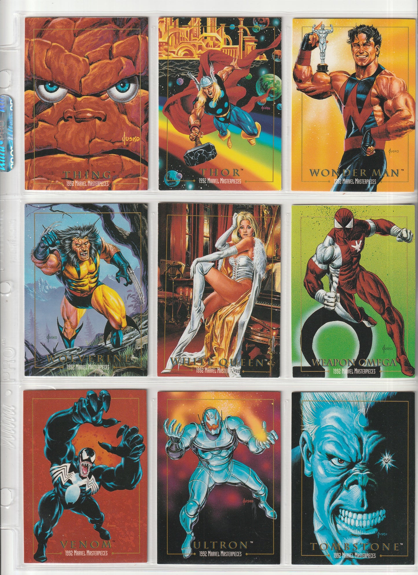 1992 Skybox Marvel Masterpieces - Complete base set