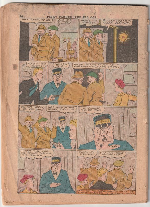 Miracle Comics #1 (1940) - *Coverless* - Introduction Sky Wizard