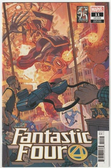 Fantastic Four #11 (LGY #656, Volume 6, 2019) - Nick Bradshaw Marvel's 25th Tribute Variant Cover