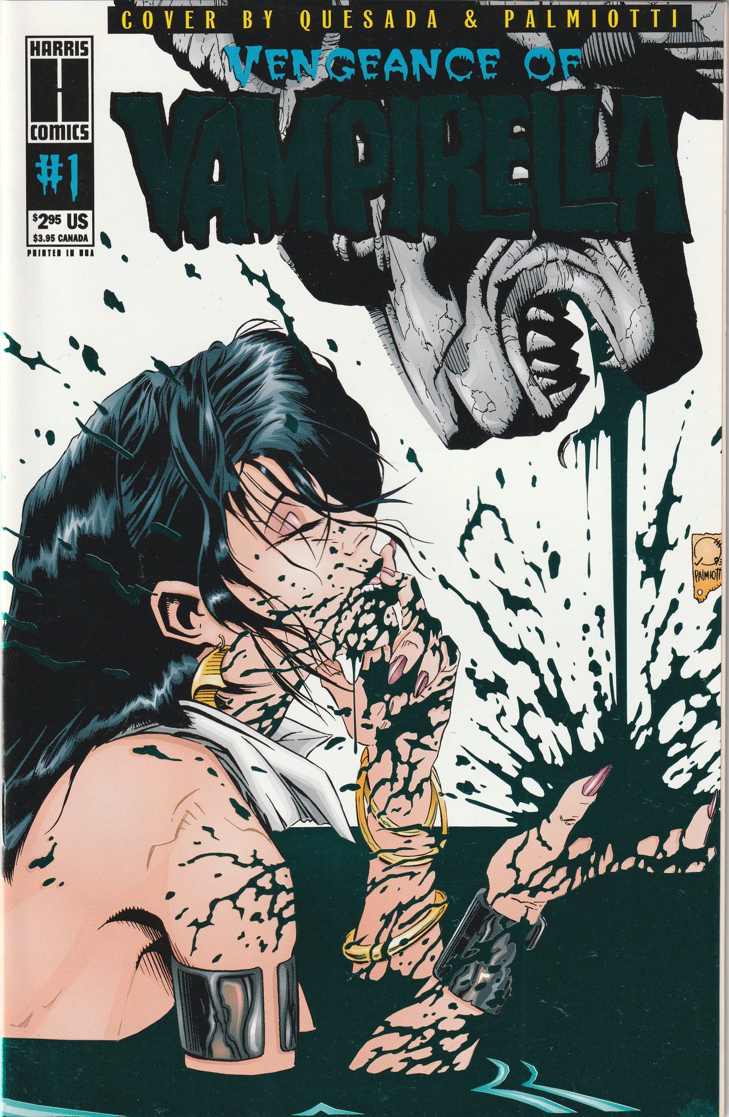 Vengeance of Vampirella #1 (1994) - 2nd Print Aqua Green foil cover