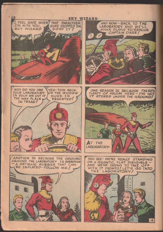 Miracle Comics #1 (1940) - *Coverless* - Introduction Sky Wizard