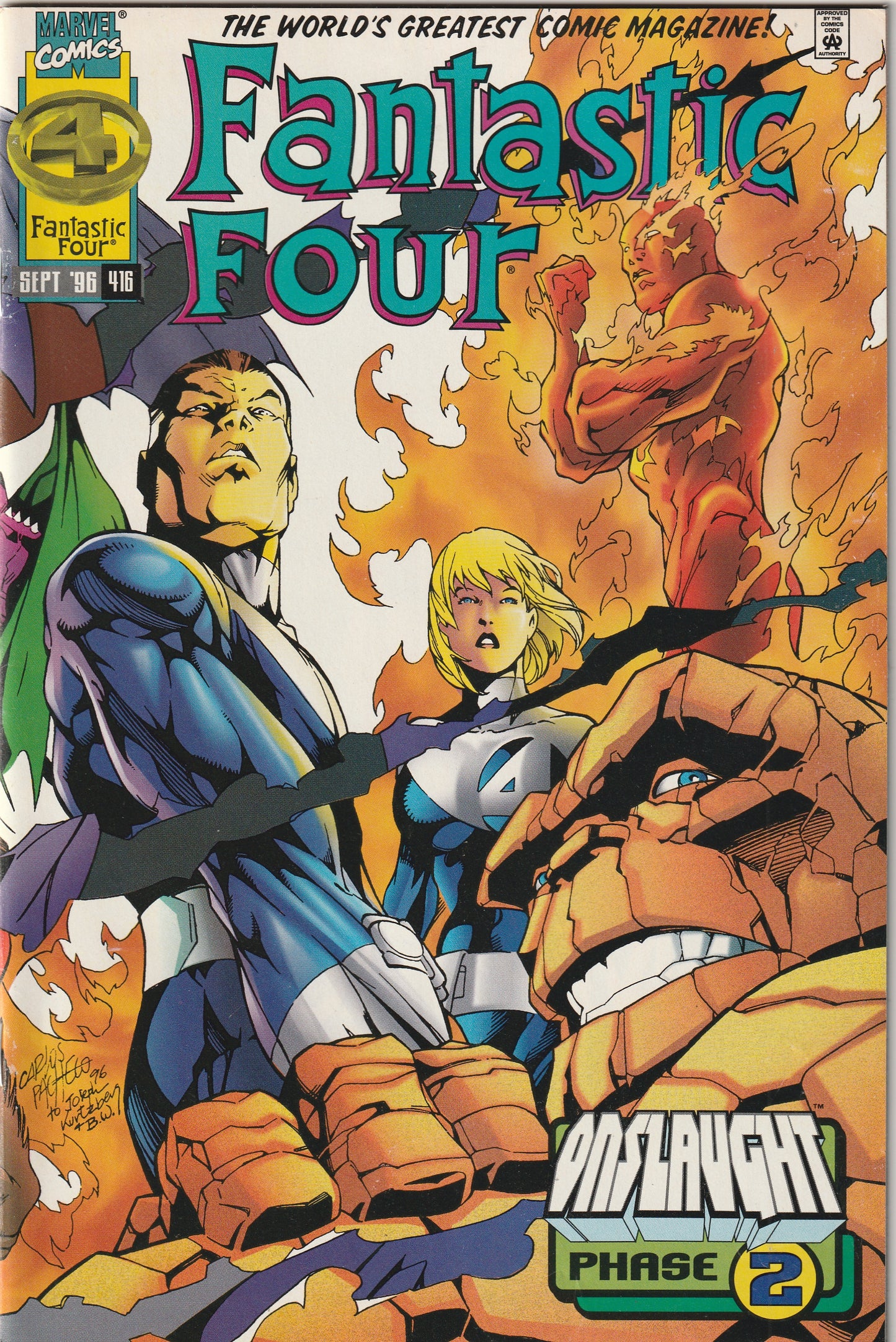 Fantastic Four #416 (1996) - Wrap around cover