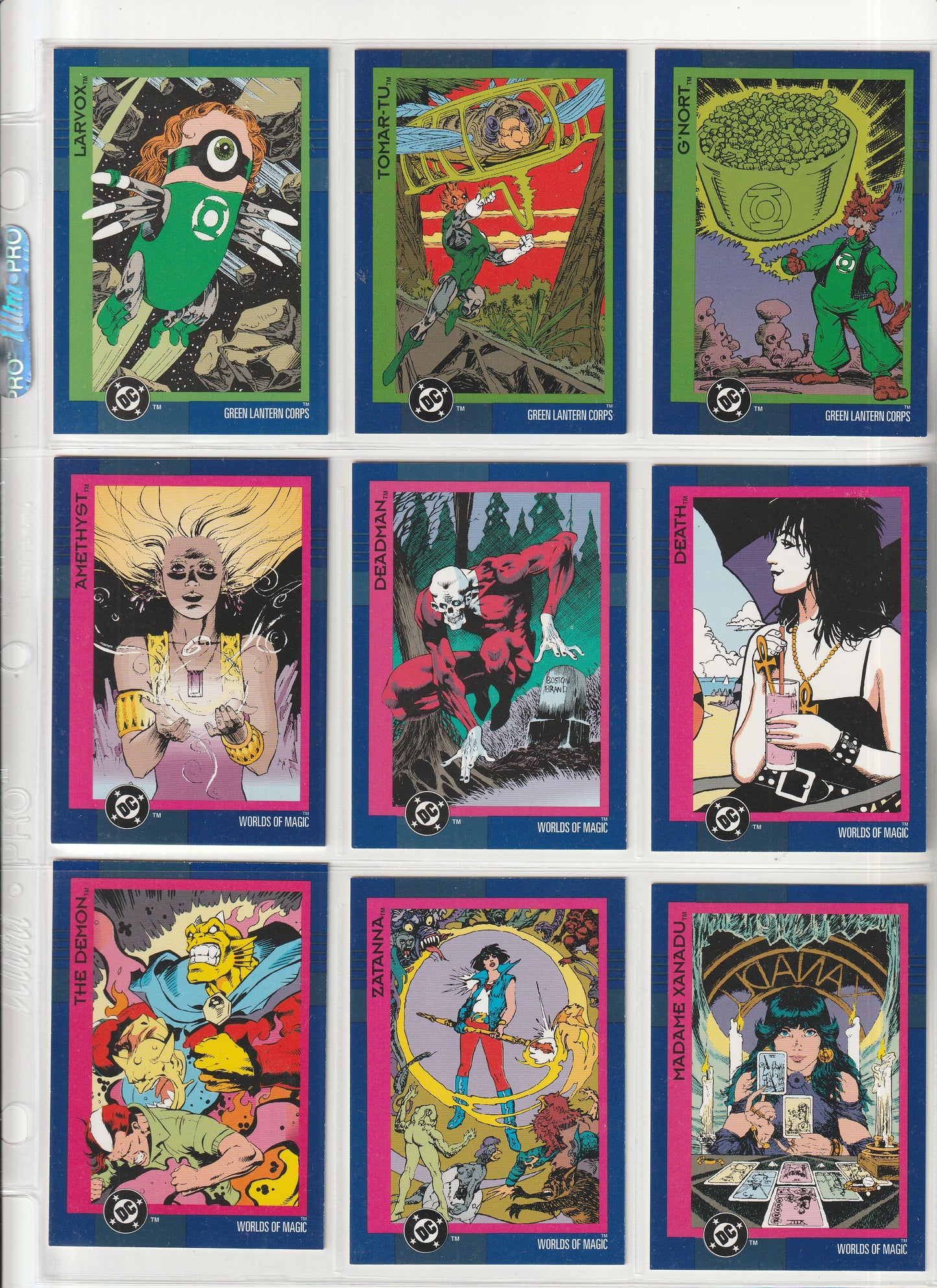 1993 Skybox DC Cosmic Teams - Complete base set