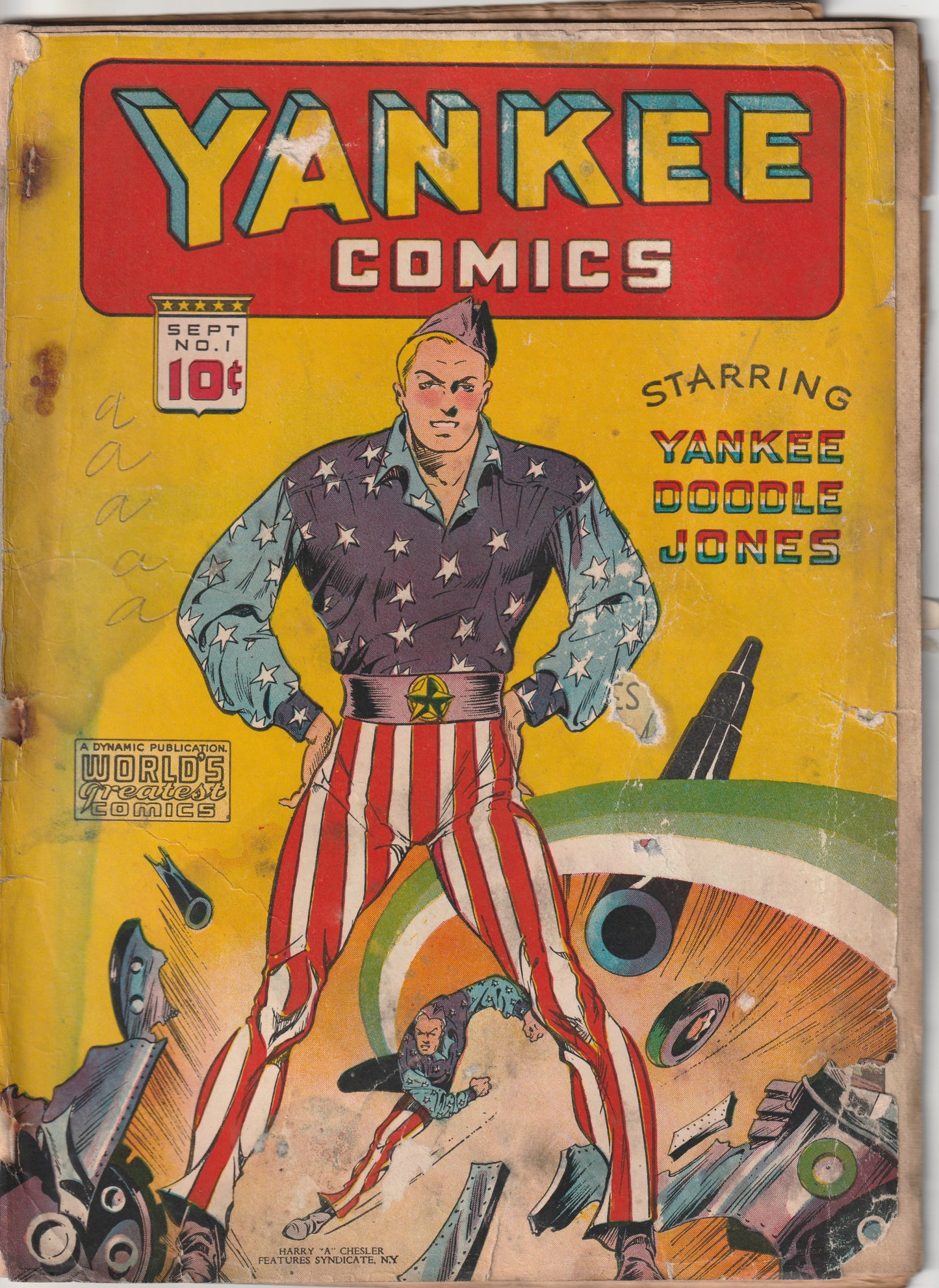 Yankee Comics #1 (1941) - Origin Yankee Doodle Jones